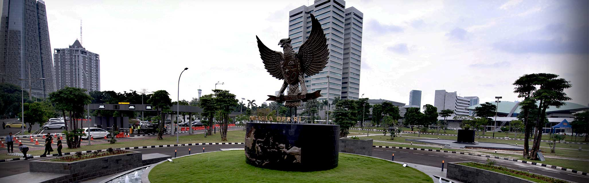Kompleks Gedung DPR RI tampak udara